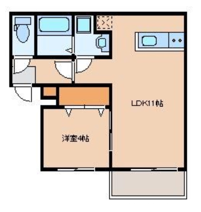リテラ大楠の間取り|使いやすい間取りです。