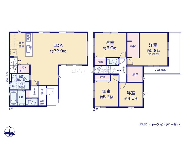 【間取り】 | 春日井市如意申町２丁目28-18『仲介料無料』新築戸建て | 1号棟