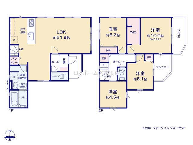 【間取り】 | 春日井市如意申町２丁目28-18『仲介料無料』新築戸建て | 2号棟