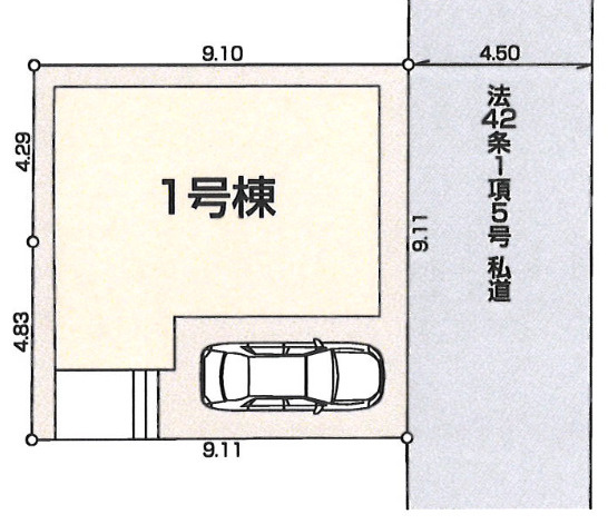 【仲介手数料無料】所沢市　松郷第３　全１棟　所沢市の不動産なら西武ハウジングの区画図