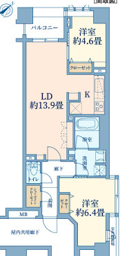 日本橋ヴォアールの間取り