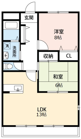 【間取り】 | ディアコート西浦