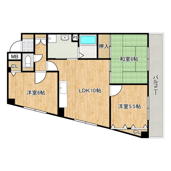 【間取り】 | ロジュマン泉佐野