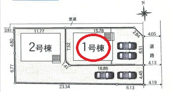 【区画図】 | クレイドルガーデン斑鳩町龍田南第１ | 区画図