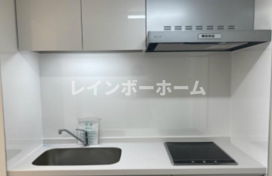 グレイス谷塚のキッチン|コンパクトなキッチンで掃除もラクラク
