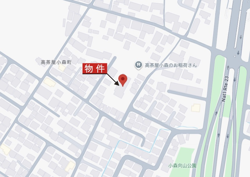 津市高茶屋小森町《グリーンライフ高茶屋》の地図|広域Map