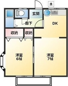 市野コーポの間取り