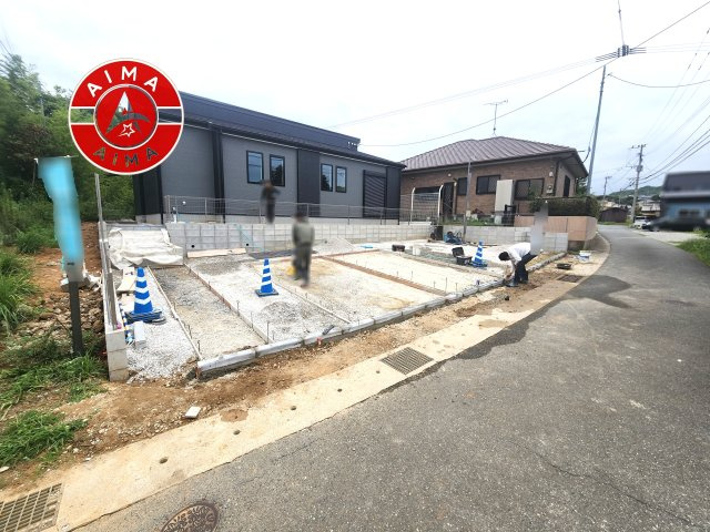 糟屋郡志免町吉原第4-1棟（1号棟）の駐車場|広々した駐車場になります。3台並列駐車となります。