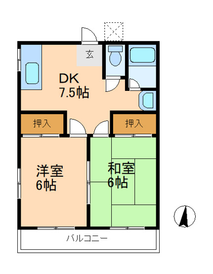 【間取り】 | グリーンハイツⅠ