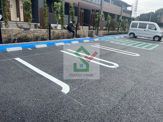 椿庵の駐車場