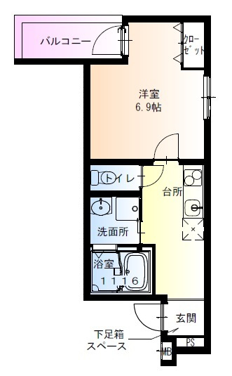 フジパレス今川駅東Ⅲ番館の間取り|フジパレス今川駅東Ⅲ番館