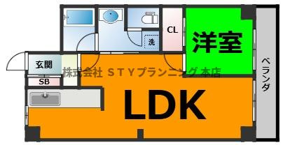 仲介手数料0円！レジェンド幸和の間取り
