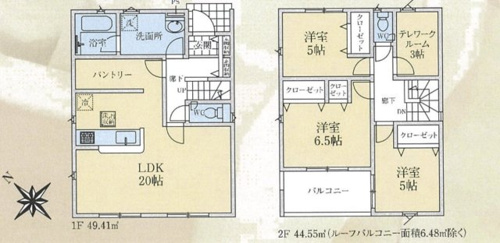 日高市上鹿山第4　クレイドルガーデン　新築戸建　全3棟　2号棟の画像
