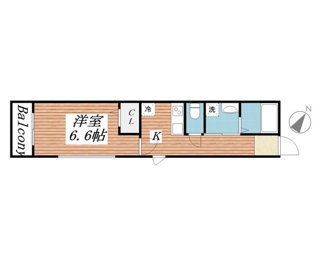フラット南流山 の間取り