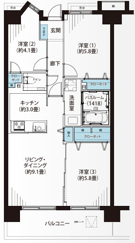 ミサワホームズ東大井の間取り
