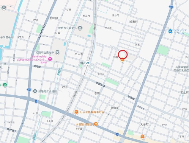ライオンズマンション姫路城東町　　JR「京口駅」徒歩6分の地図