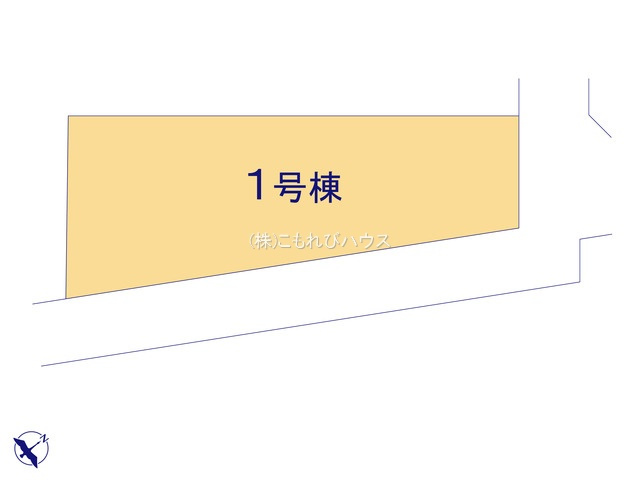 鴻巣市吹上本町2丁目　新築一戸建て　ブルーミングガーデン　01の区画図|1号棟