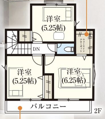【仲介手数料無料】所沢市　下安松５期　全１棟　所沢市の不動産なら西武ハウジングの間取り