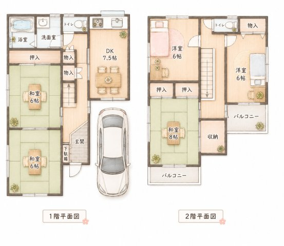 太秦緑が丘　中古一戸建ての間取り|間取り図はいかがですか？ご希望を叶える間取りですか？リビングの広さは？水回りの位置は？カウンターキッチン？など色々な情報が集約されています。弊社ではリフォームなどのご相談も承っております。