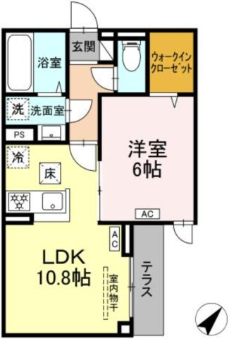 セレスティア南田中の間取り