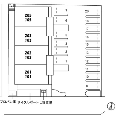 【駐車場】 | ヴィラ・ノーブル庭瀬
