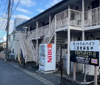 セントラルハイツのエントランス