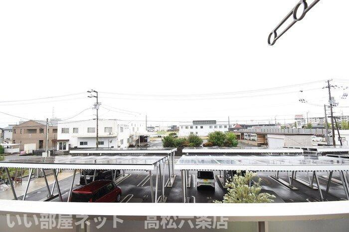 ルミエール太田　B棟のバルコニー