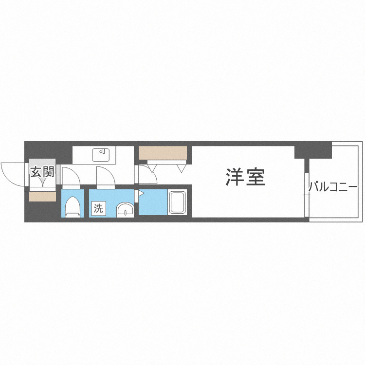 Quintet NAMBA(旧:レジュールアッシュNAMBA)の間取り