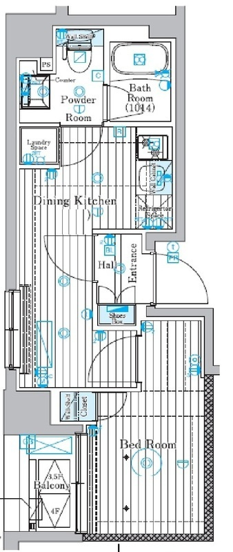 ミライズ錦糸町マーロの間取り