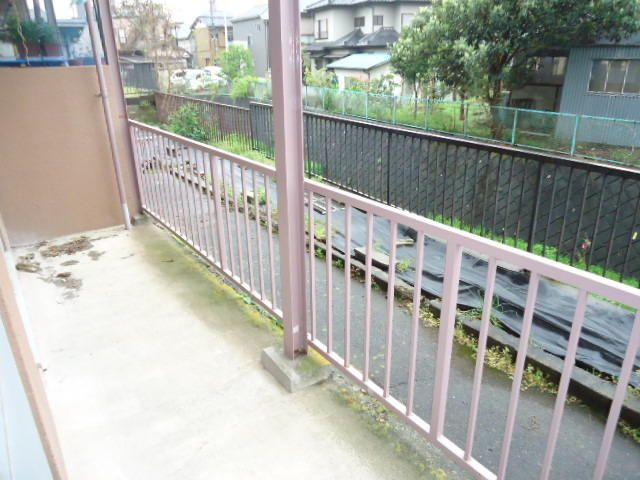 飛田ビルのバルコニー