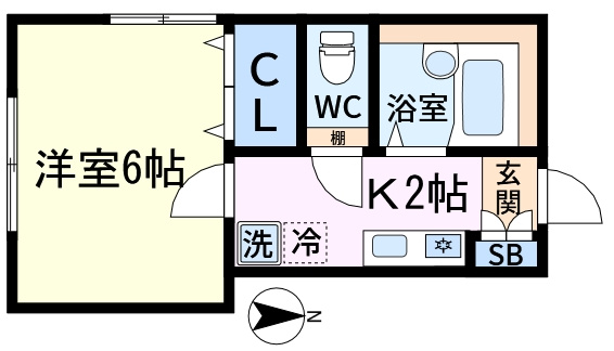 メゾンドヴィ―ブルの間取り