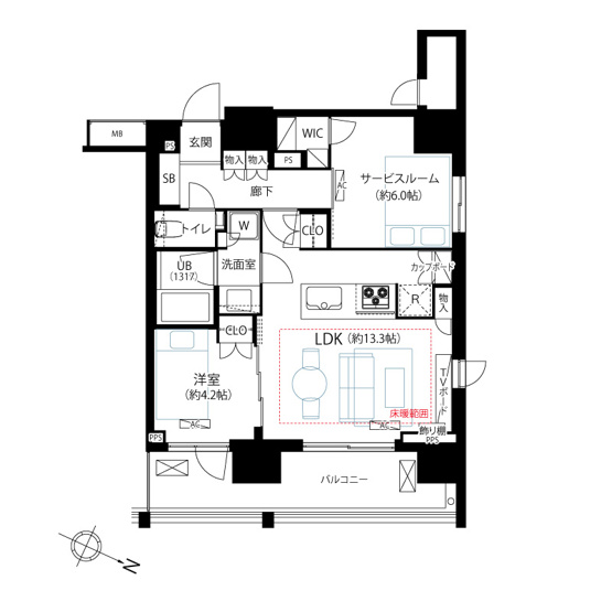 【間取り】 | ピアース渋谷WEST