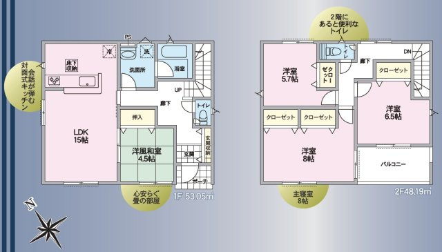 大門一番町（第2）の間取り