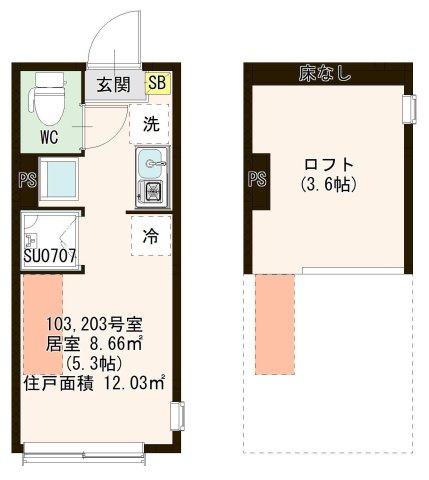 【間取り】 | シェ　ル　サンキエム　東向島