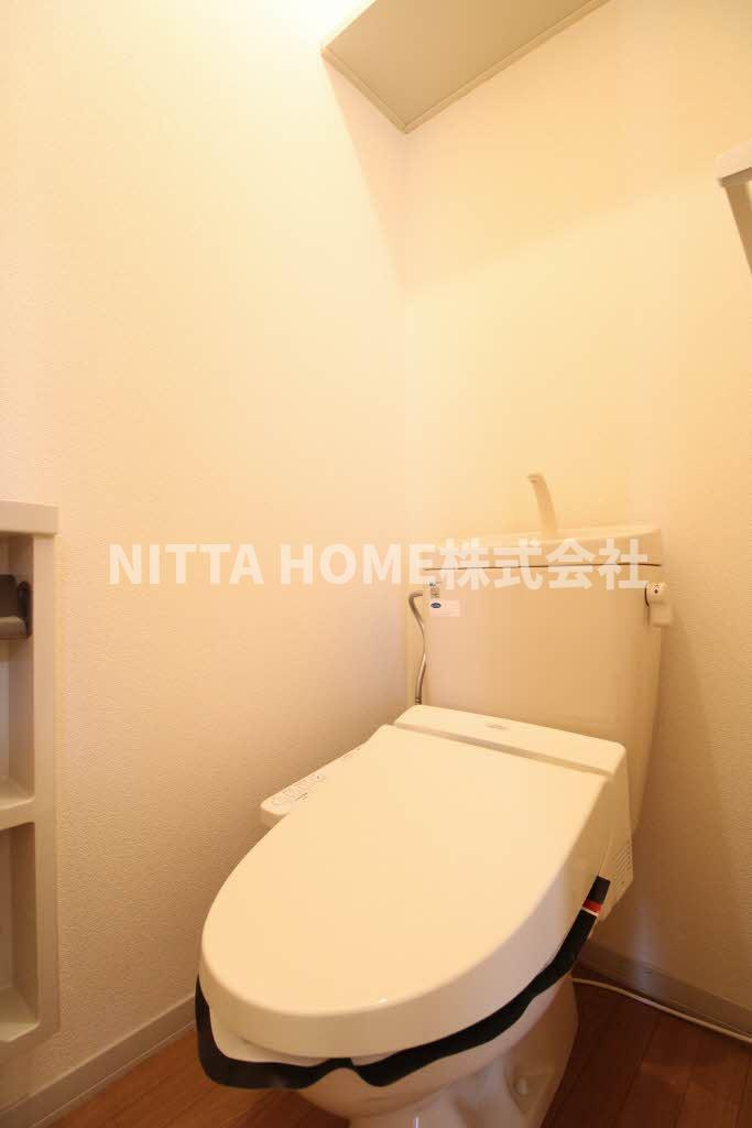 福知山市駒場新町２丁目のアパートのトイレ|トイレは暖房洗浄機能付きで快適です＊