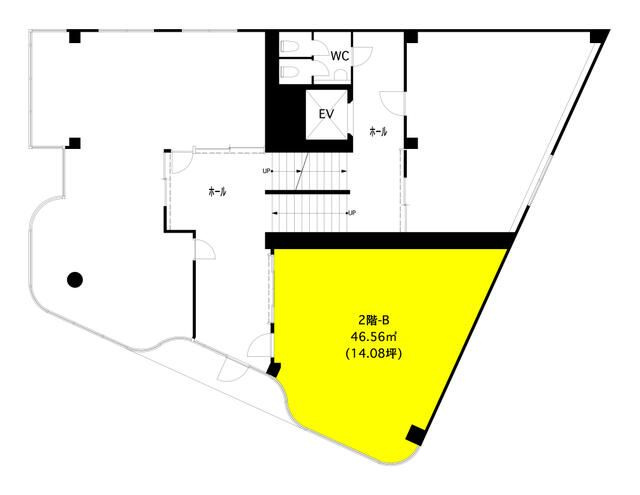 松戸市新松戸２丁目の店舗事務所の間取り