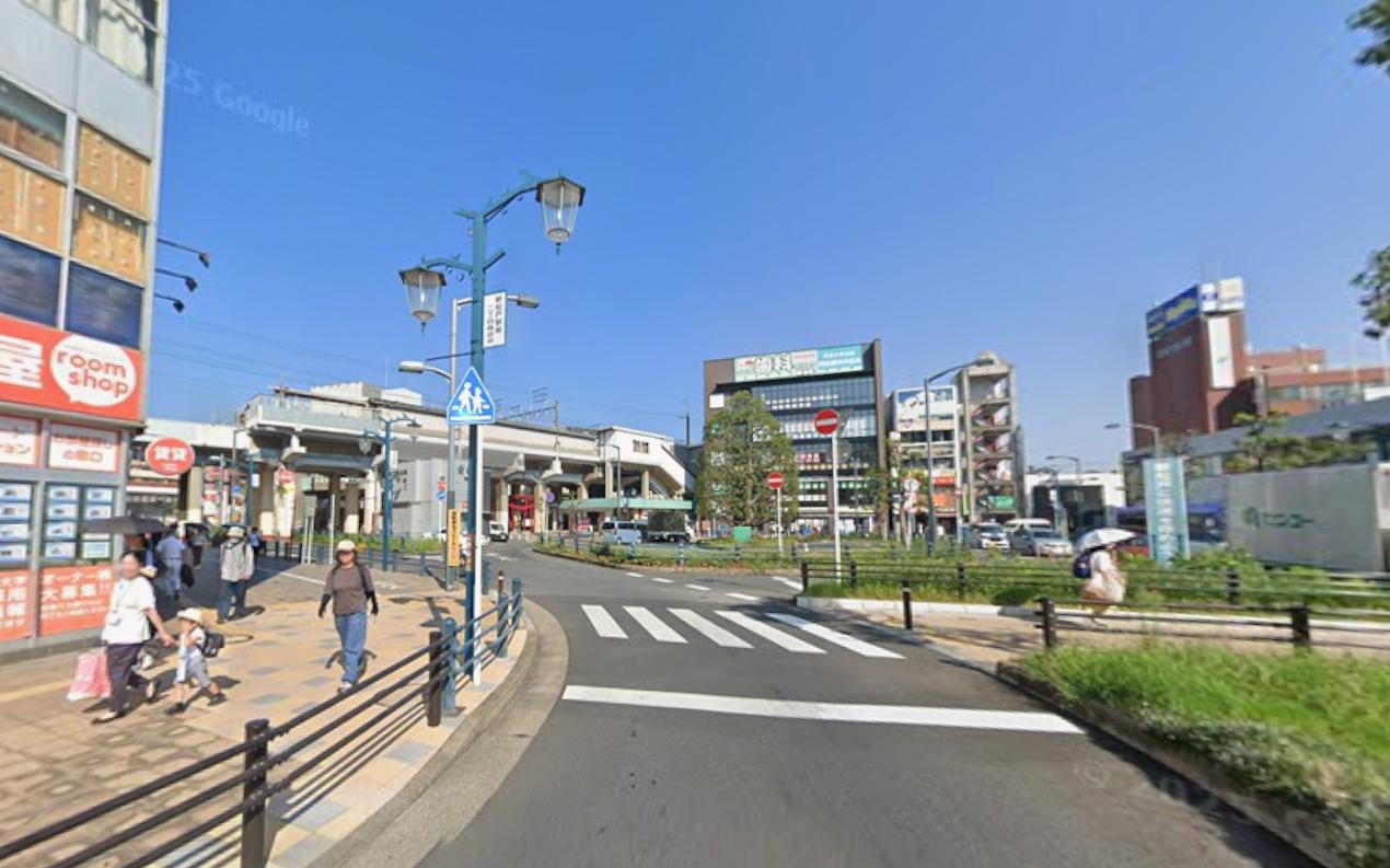 松戸市新松戸２丁目の店舗事務所の周辺