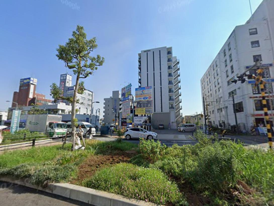 松戸市新松戸２丁目の店舗事務所の周辺