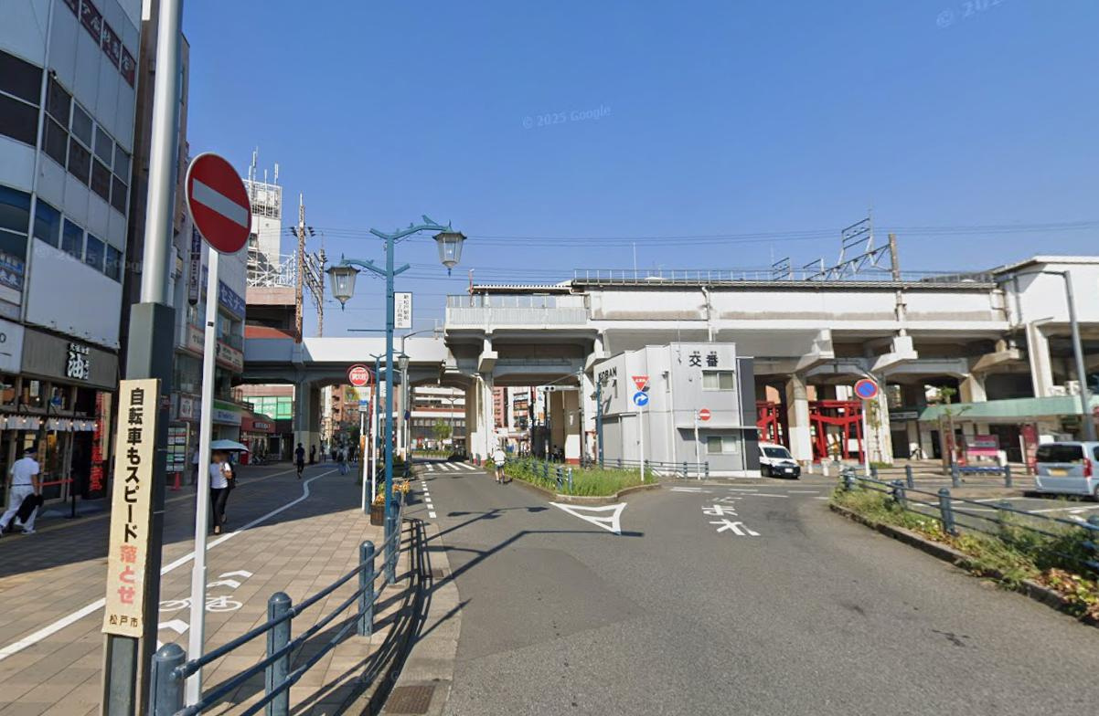 松戸市新松戸２丁目の店舗事務所の周辺