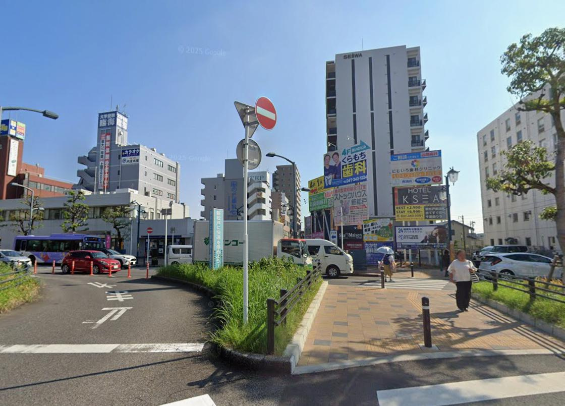 松戸市新松戸２丁目の店舗事務所の周辺