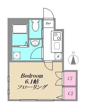 川崎市宮前区宮崎５丁目のアパートの間取り