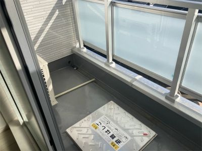 グレイス谷塚のバルコニー