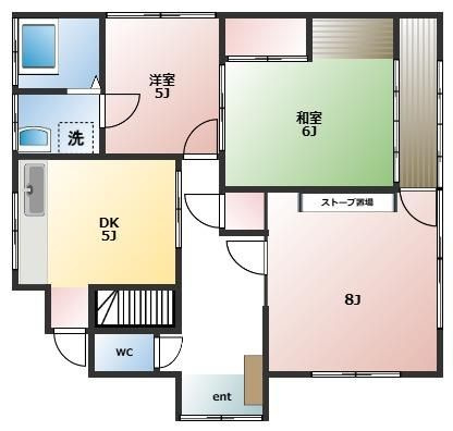 南町貸家の間取り