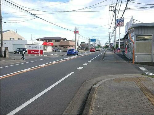 野田市中根　売地　35坪の前面道路含む現地写真