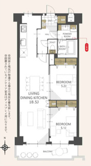  | 【シャルマンコーポ木場町2号棟】仲介手数料無料！東築地小学校・東港中学校