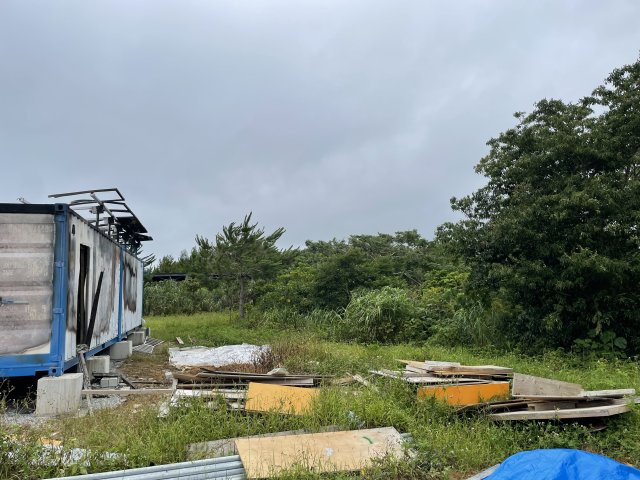 東村川田土地の外観