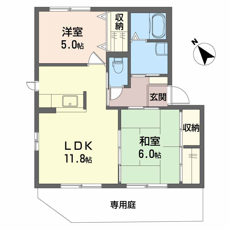 セジュン　Ｃ棟の間取り