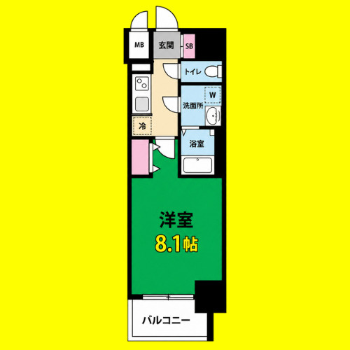 S-RESIDENCE堀田駅前futur(フチュール)　名古屋市賃貸　仲介手数料無料の間取り