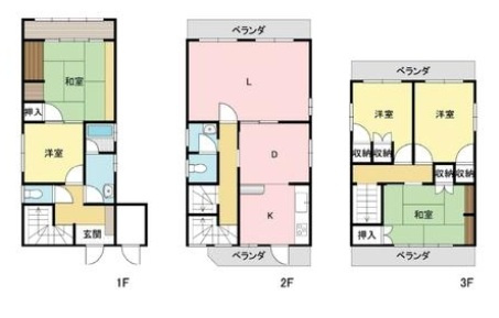 姫路市幸町　　JR「京口駅」徒歩2分の間取り