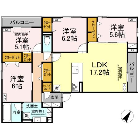 【間取り】 | AssetCourt中町(アセットコートナカマチ)